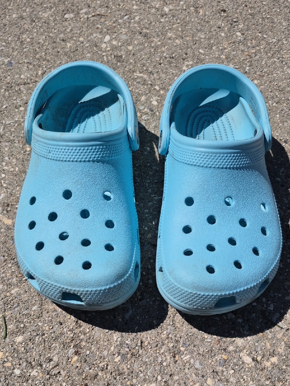 Crocs Kids Light Blue Ventilated Clog Shoes